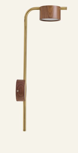 Forms & Objects Sofia Vegglampe Brun 20x55 cm
