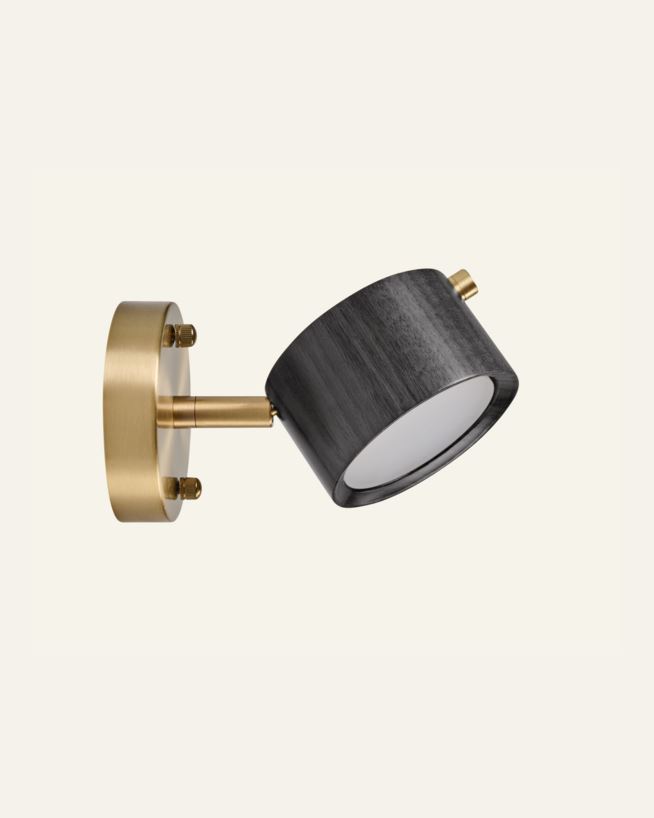 Vegglampe svart - 20x15 cm svart - 1