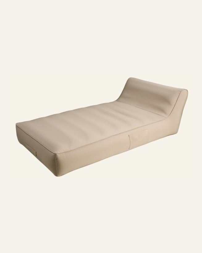 Loungestol beige - 82x160x50 cm beige - 1