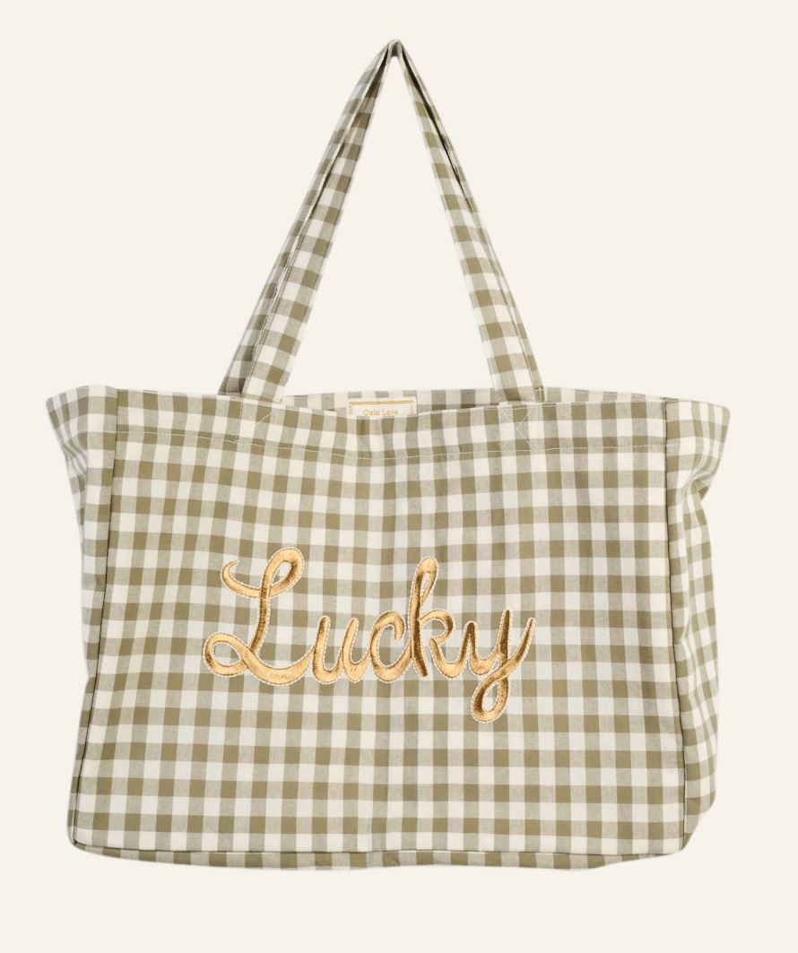Liten tote bag olivengrønn - 33x43 cm olivengrønn - 1