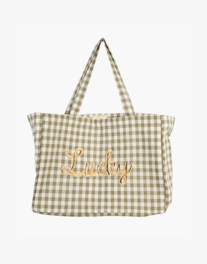 Liten tote bag olivengrønn - 33x43 cm olivengrønn - 1
