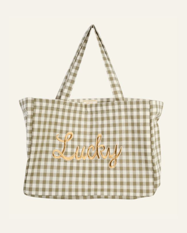 Liten tote bag olivengrønn - 33x43 cm olivengrønn - 1