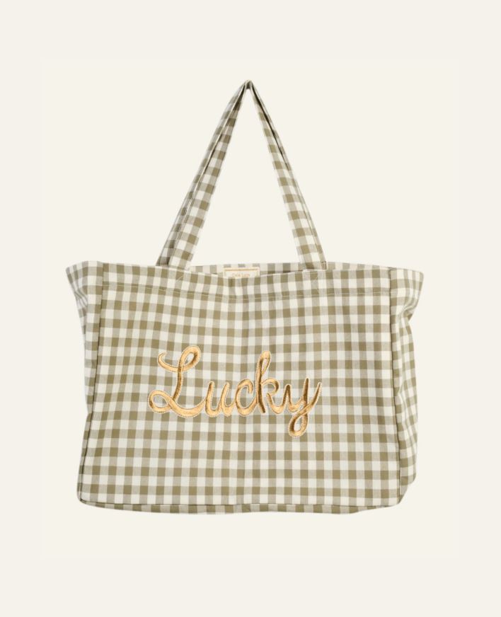 Liten tote bag olivengrønn - 33x43 cm olivengrønn - 1