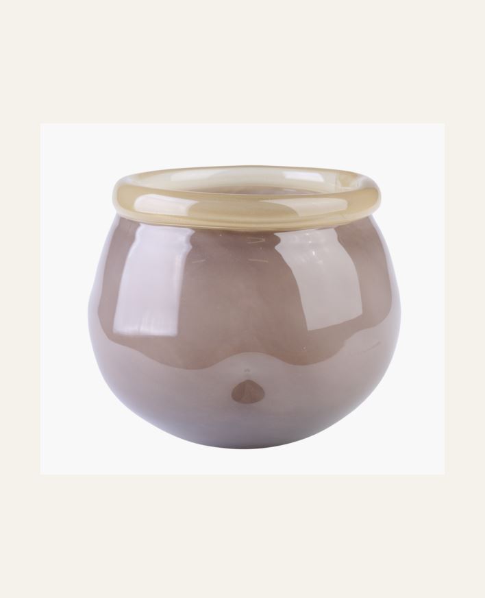 Vase brun - 16,8x16,8x14 cm brun - 1