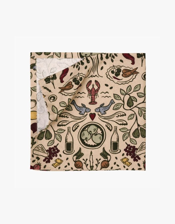 2pk tøyserviett multi - 45x45 cm multi - 1