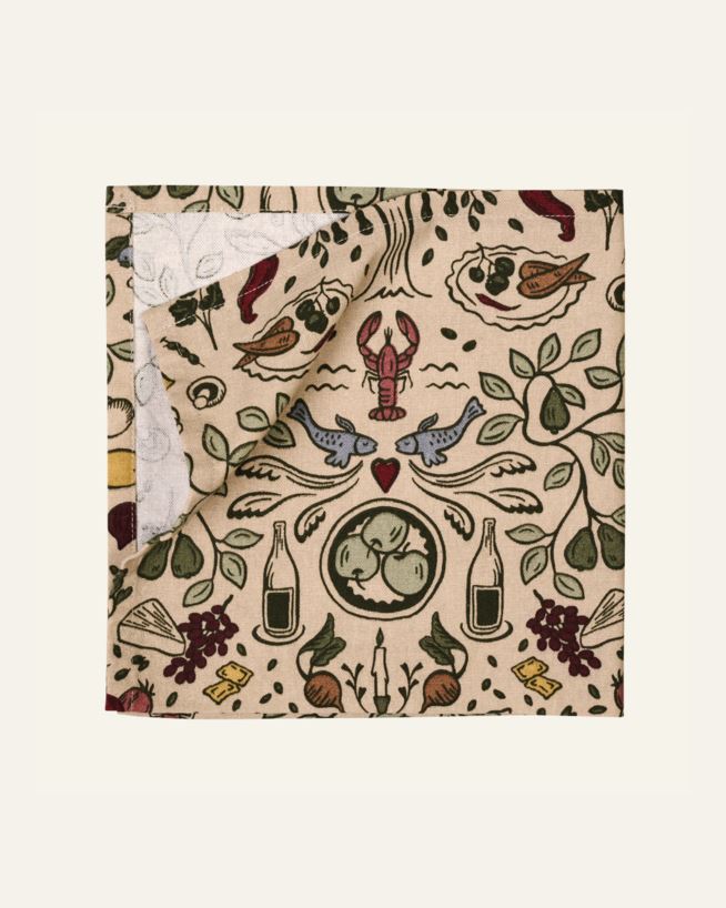 2pk tøyserviett multi - 45x45 cm multi - 1