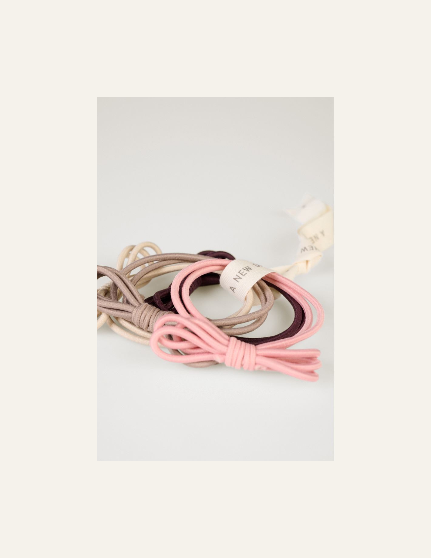 4 pk hårstrikk multi rosa - 2