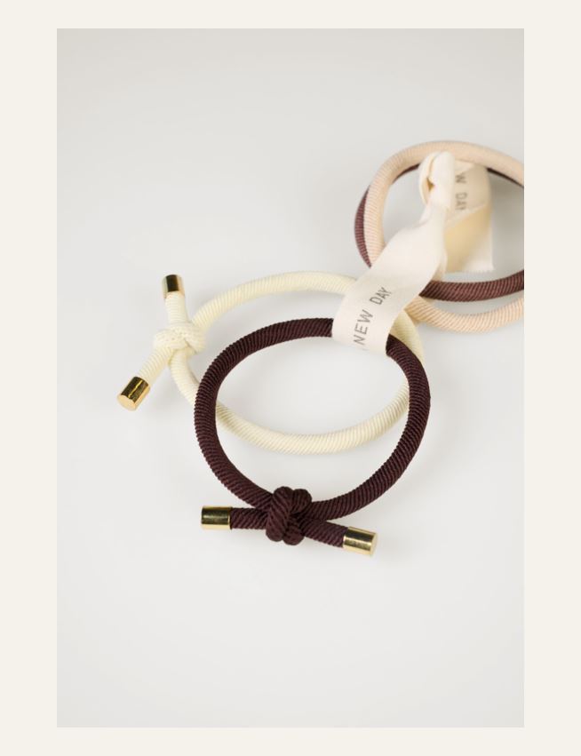 4 pk hårstrikk multi beige - 2