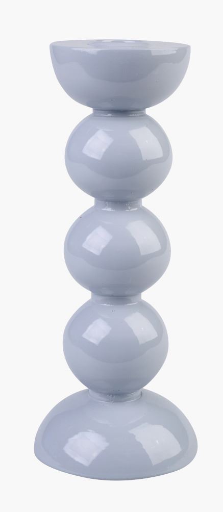 Lysestake tåkeblå - 8x8x20 cm tåkeblå - 1