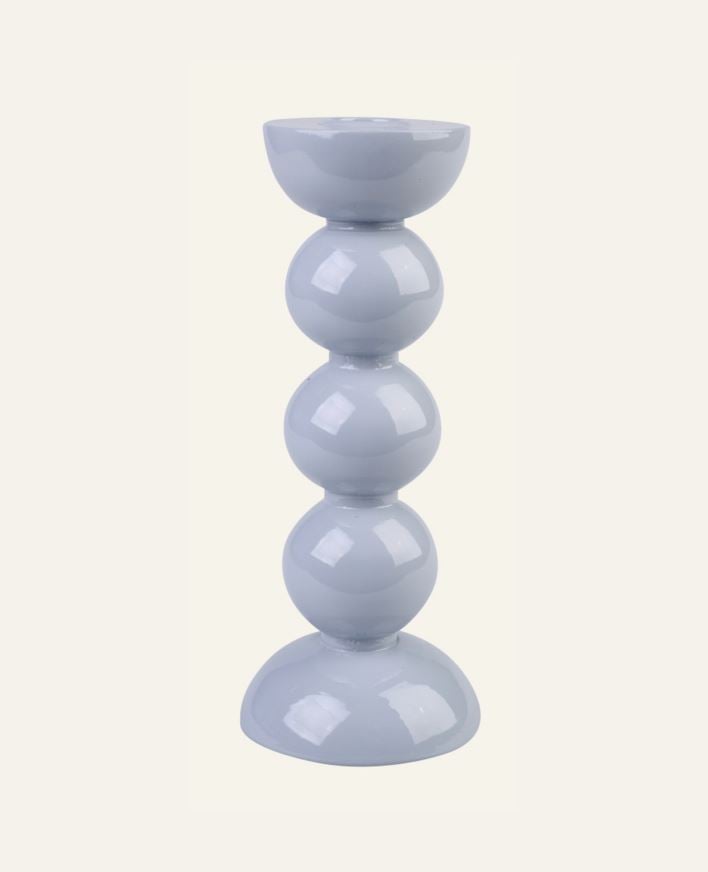 Lysestake tåkeblå - 8x8x20 cm tåkeblå - 1