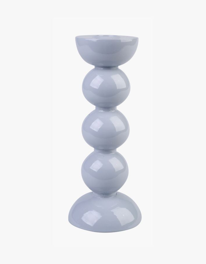 Lysestake tåkeblå - 8x8x20 cm tåkeblå - 1