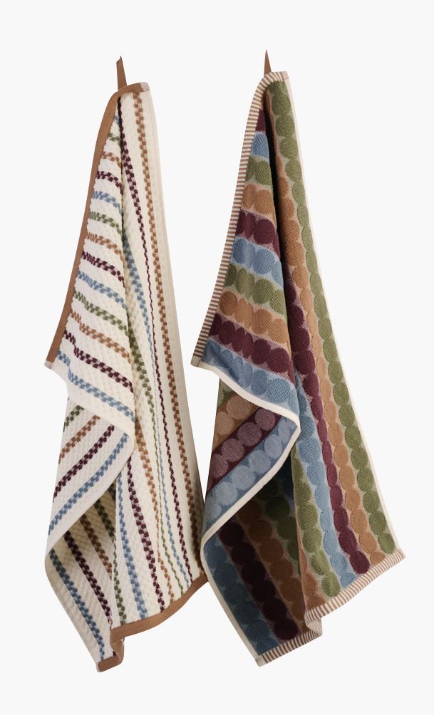 Kjøkkenhåndkle 2pk beige - 45x70 cm beige - 1