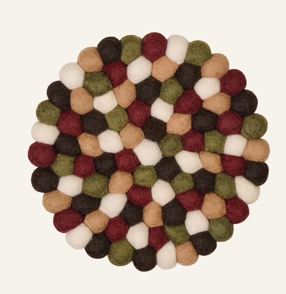 Gryteunderlag burgunder - ø22 cm burgunder - 1