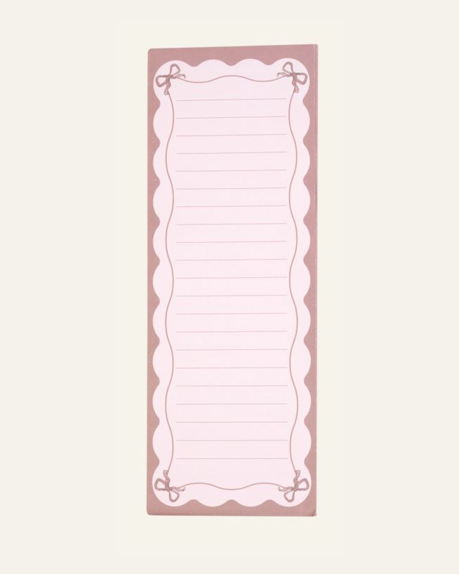 Notatblokk rosa - 7,5x21x0,8 cm rosa - 1
