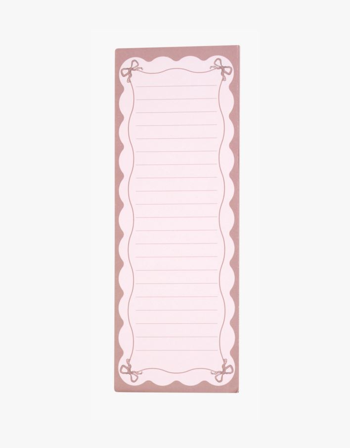 Notatblokk rosa - 7,5x21x0,8 cm rosa - 1