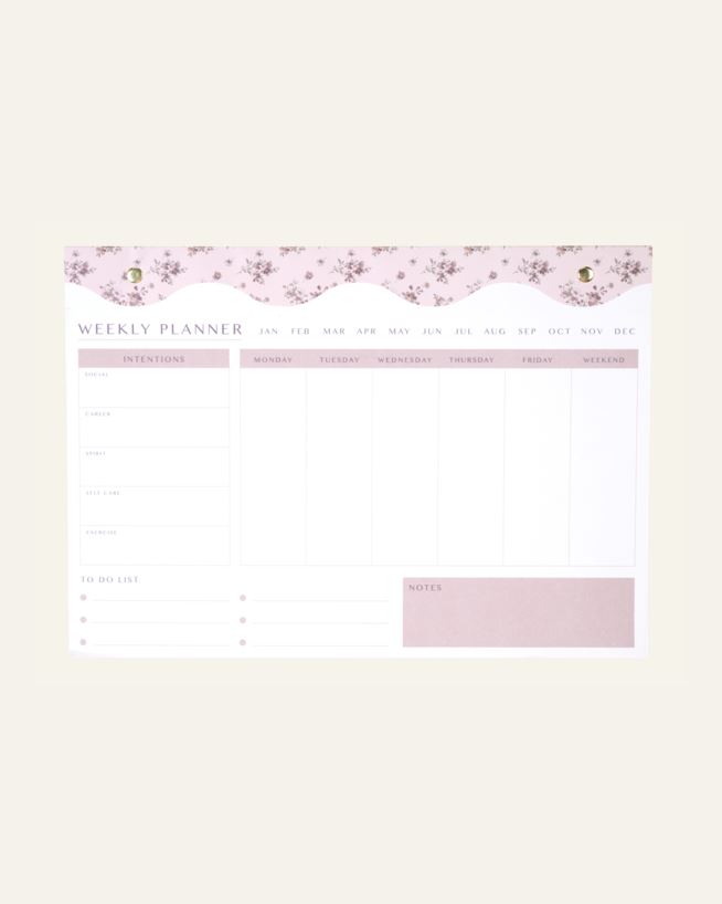 Ukeplanlegger multi beige - 21x30 cm multi beige - 1