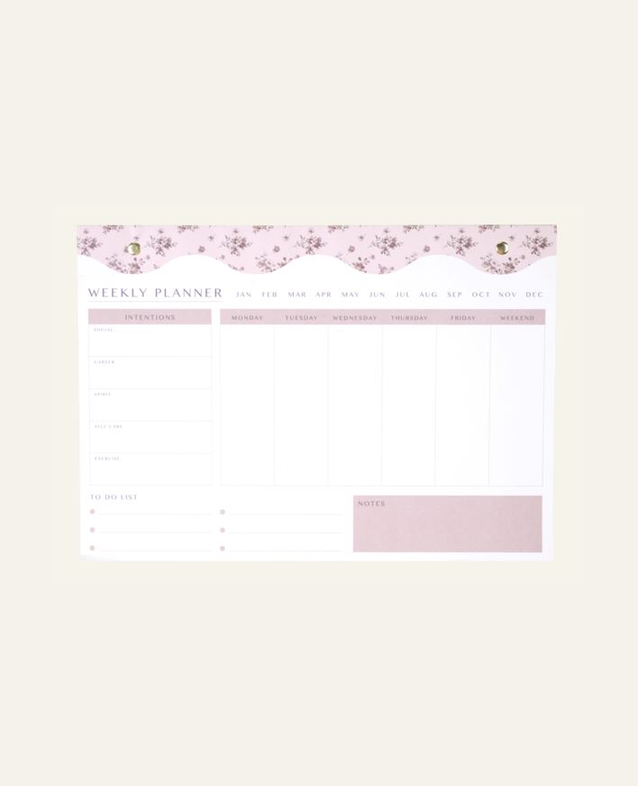 Ukeplanlegger multi beige - 21x30 cm multi beige - 1