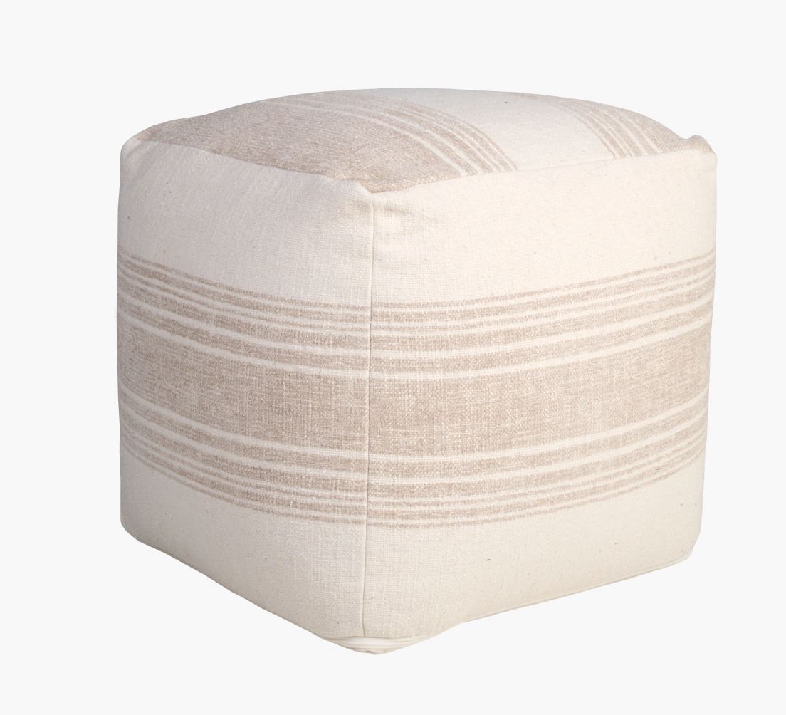 Puff sølv - 40x40x40 cm sølv - 1