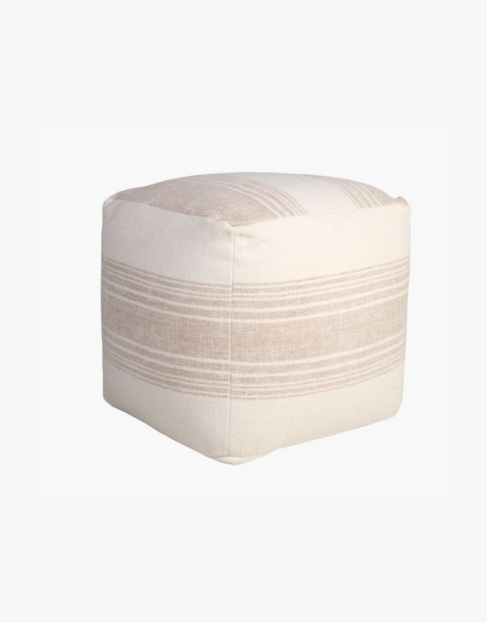 Puff sølv - 40x40x40 cm sølv - 1