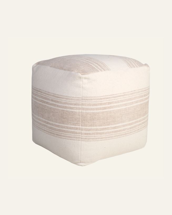 Puff sølv - 40x40x40 cm sølv - 1