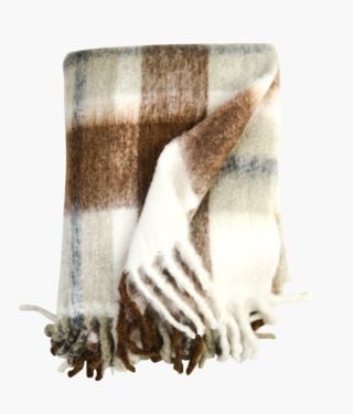 Kid Alma Checked Pledd Multi Brun 130x170 cm