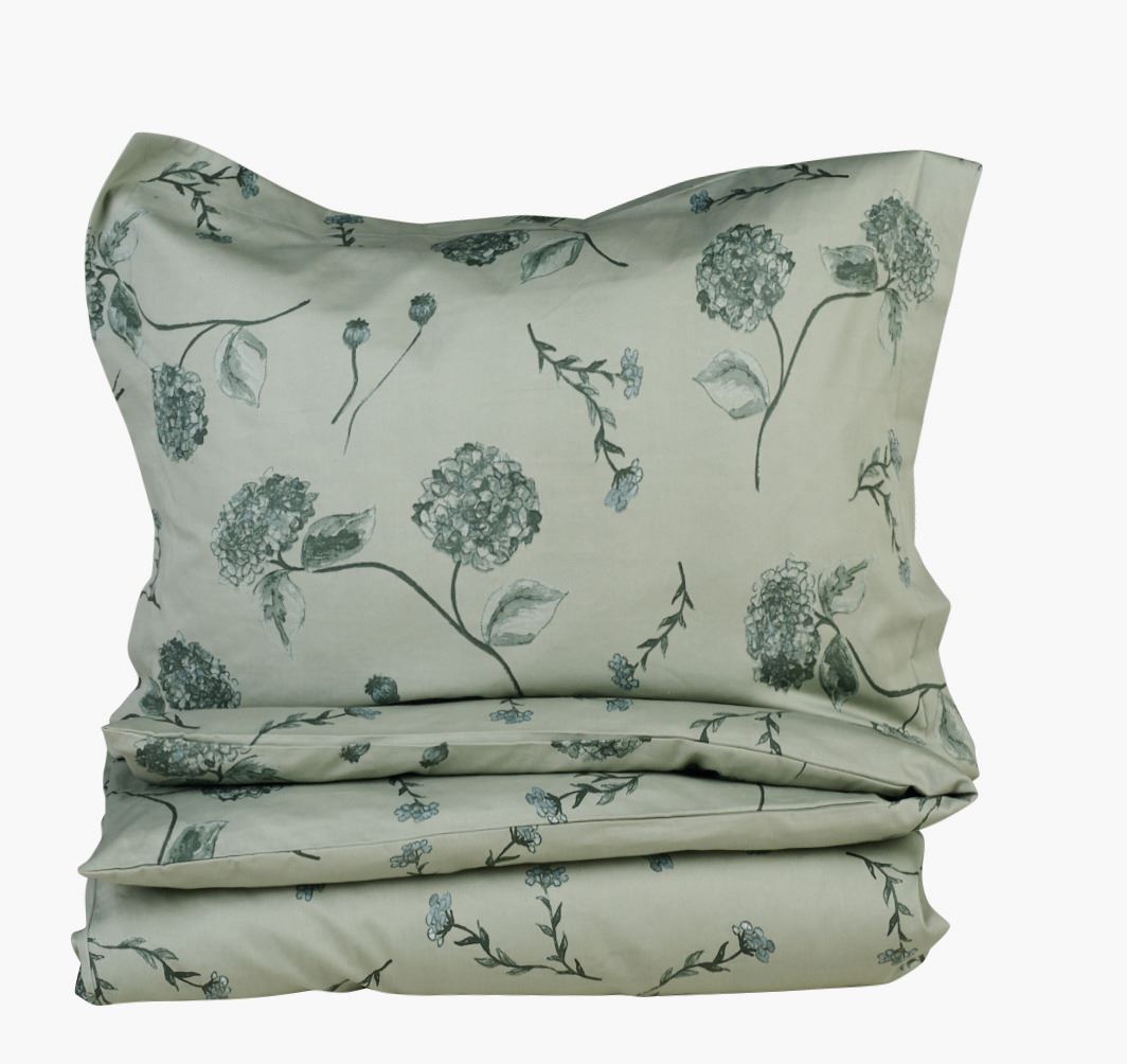 Sateng sengesett grønn - 140x220 cm grønn - 1