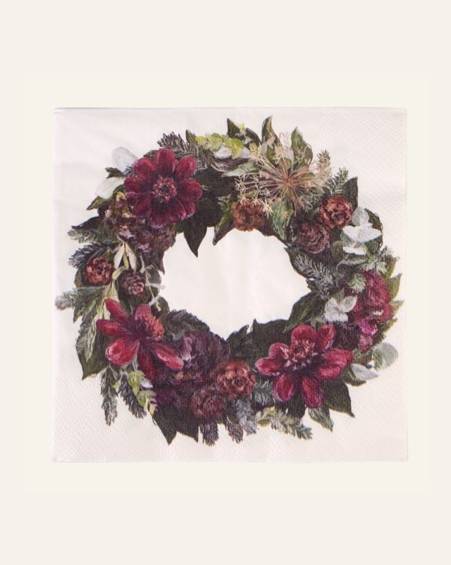 Papirservietter multi rød - 33x33 cm multi rød - 1