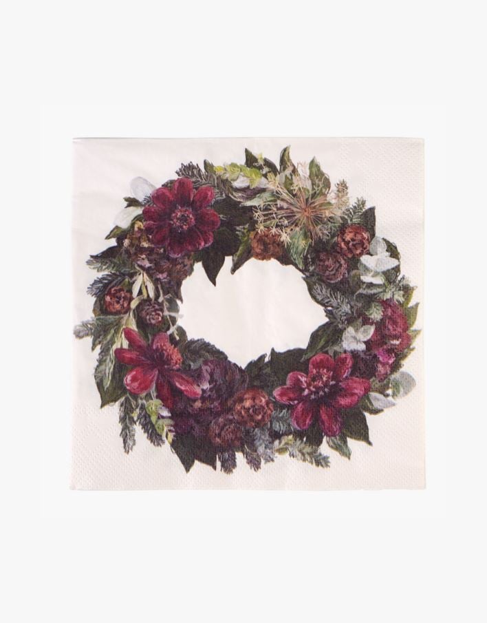 Papirservietter multi rød - 33x33 cm multi rød - 1