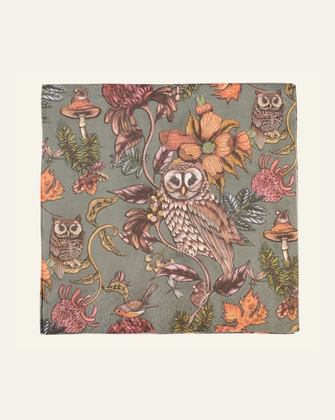 Middagsservietter multi grå - 40x40 cm multi grå - 1