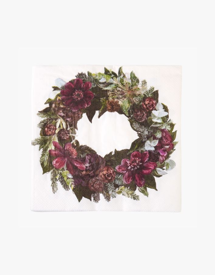 Middagsservietter multi rød - 40x40 cm multi rød - 1