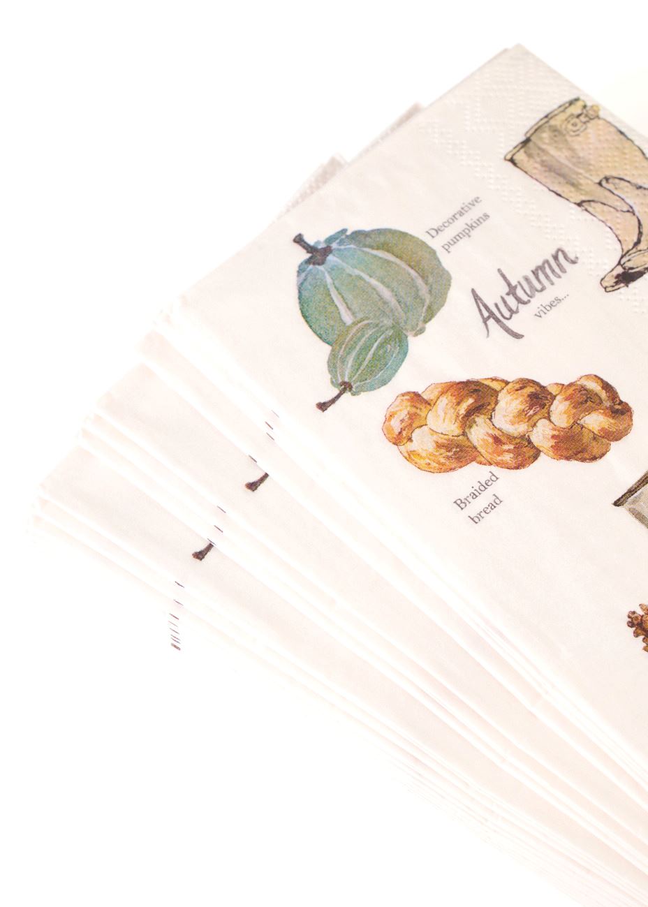 Buffet papirservietter multi hvit - 2