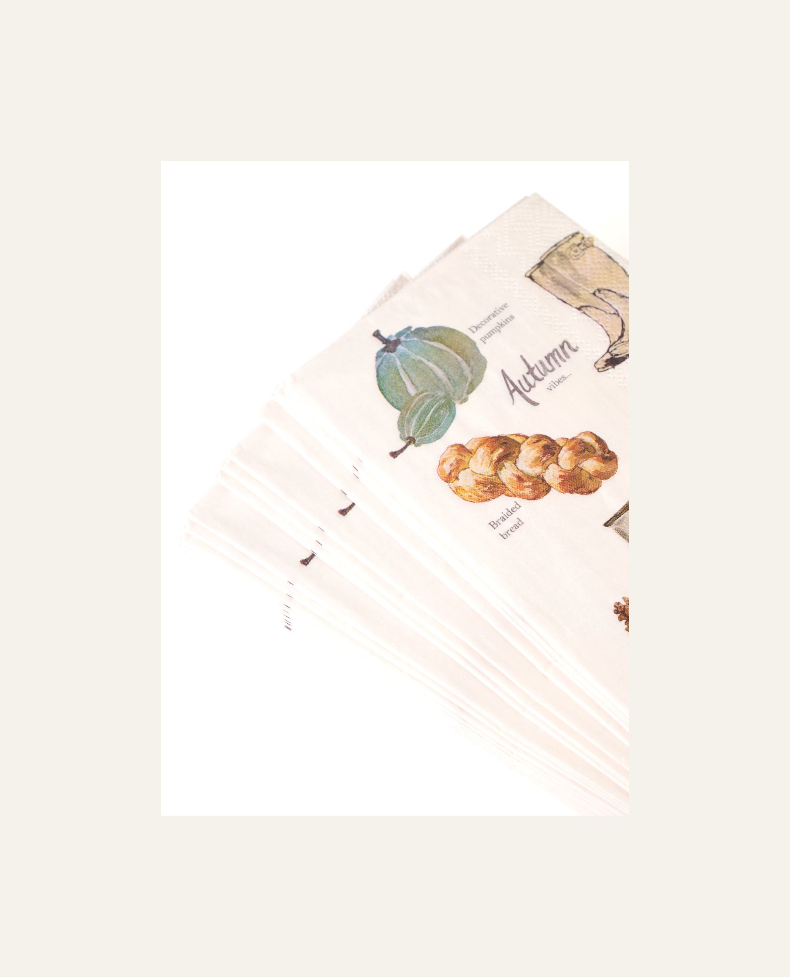 Buffet papirservietter multi hvit - 2