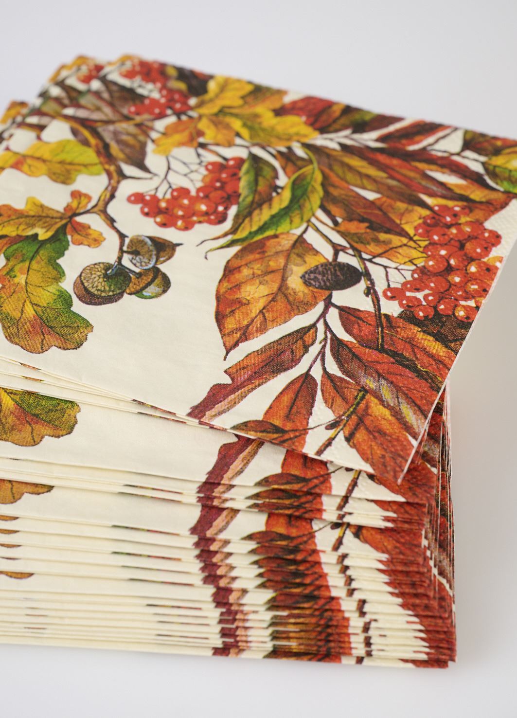 Coctail papirserviett multi orange - 2