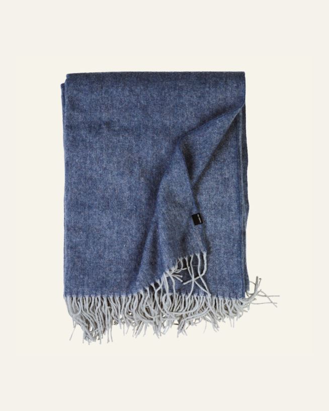 Pledd blå - 130x170 cm blå - 1