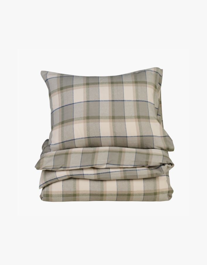 Garnfarget flanell sengesett multi - 200x220 cm multi - 1