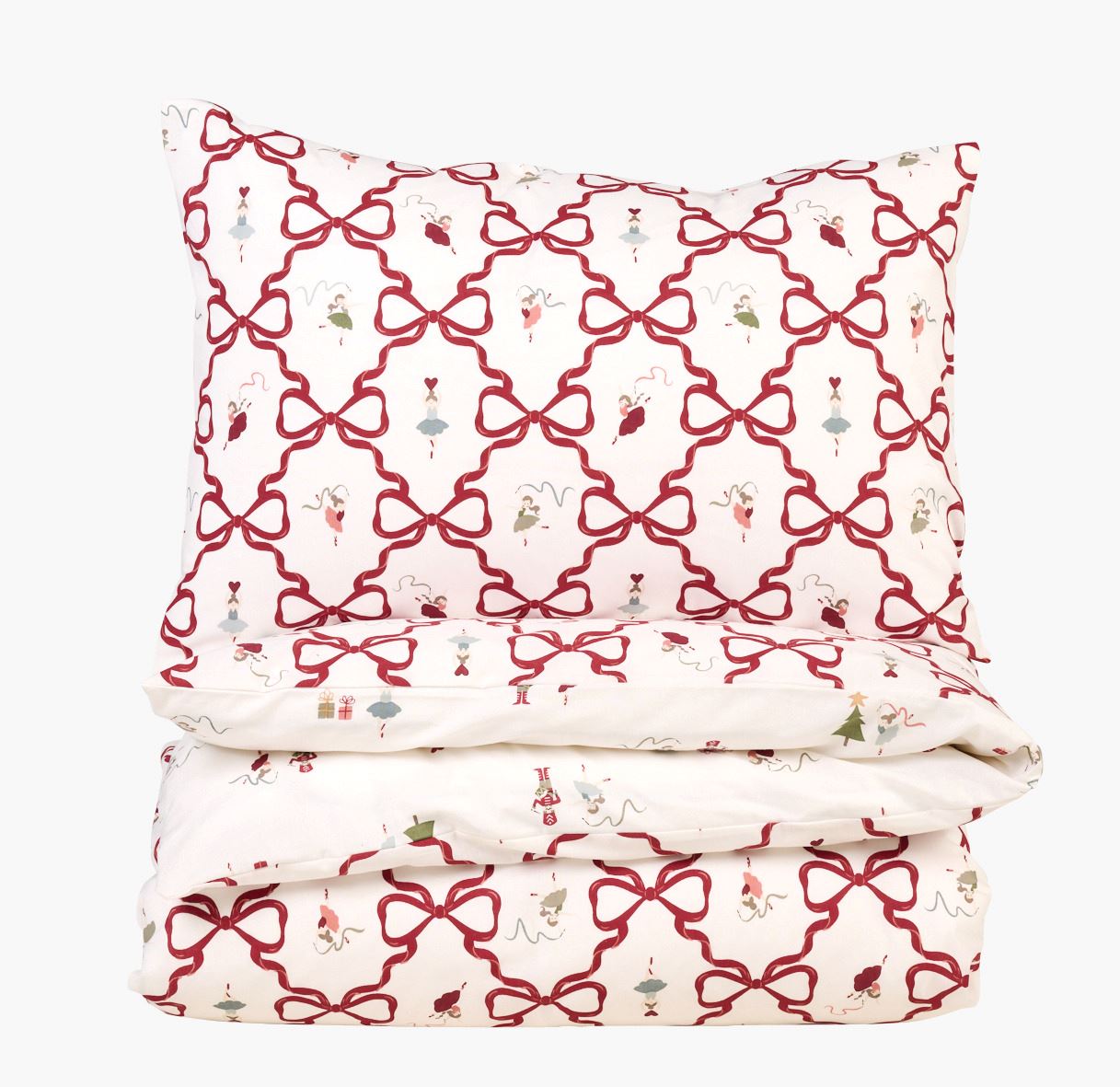 Bomull sengesett multi rød - 140x200 cm multi rød - 1