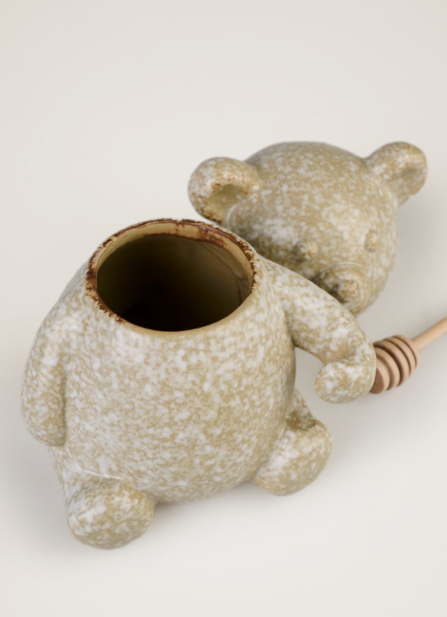 Krukke m/lokk beige - 2