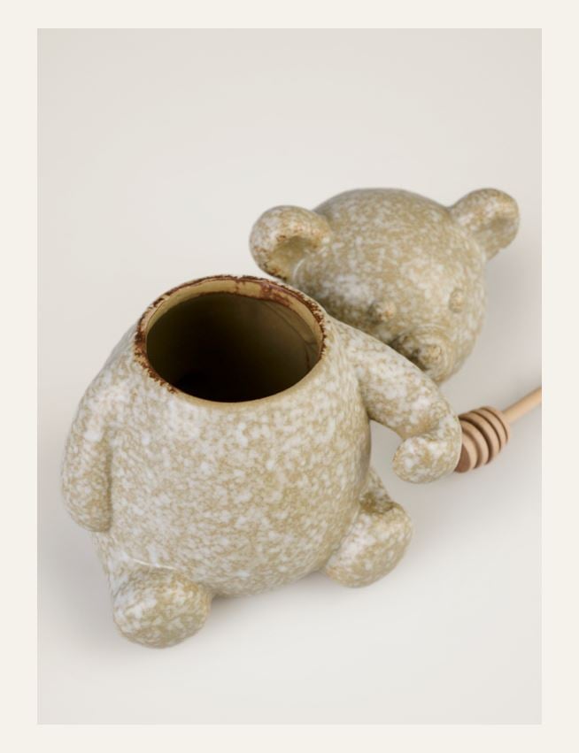 Krukke m/lokk beige - 2
