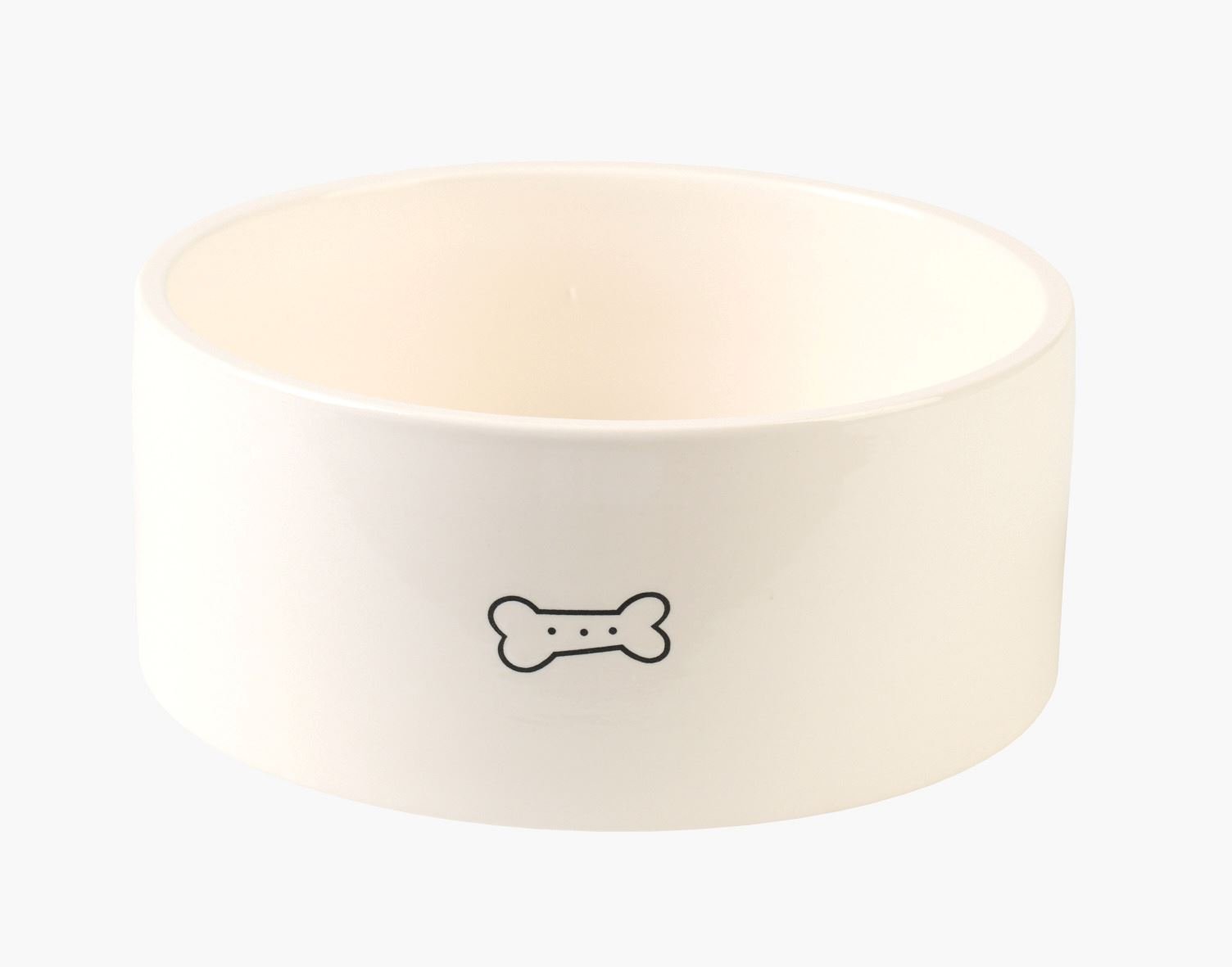 Hundeskål hvit - 16x16x7 cm hvit - 1