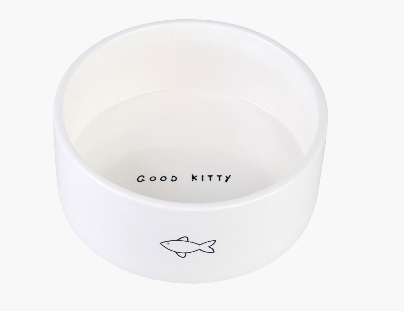 Katteskål hvit - 2