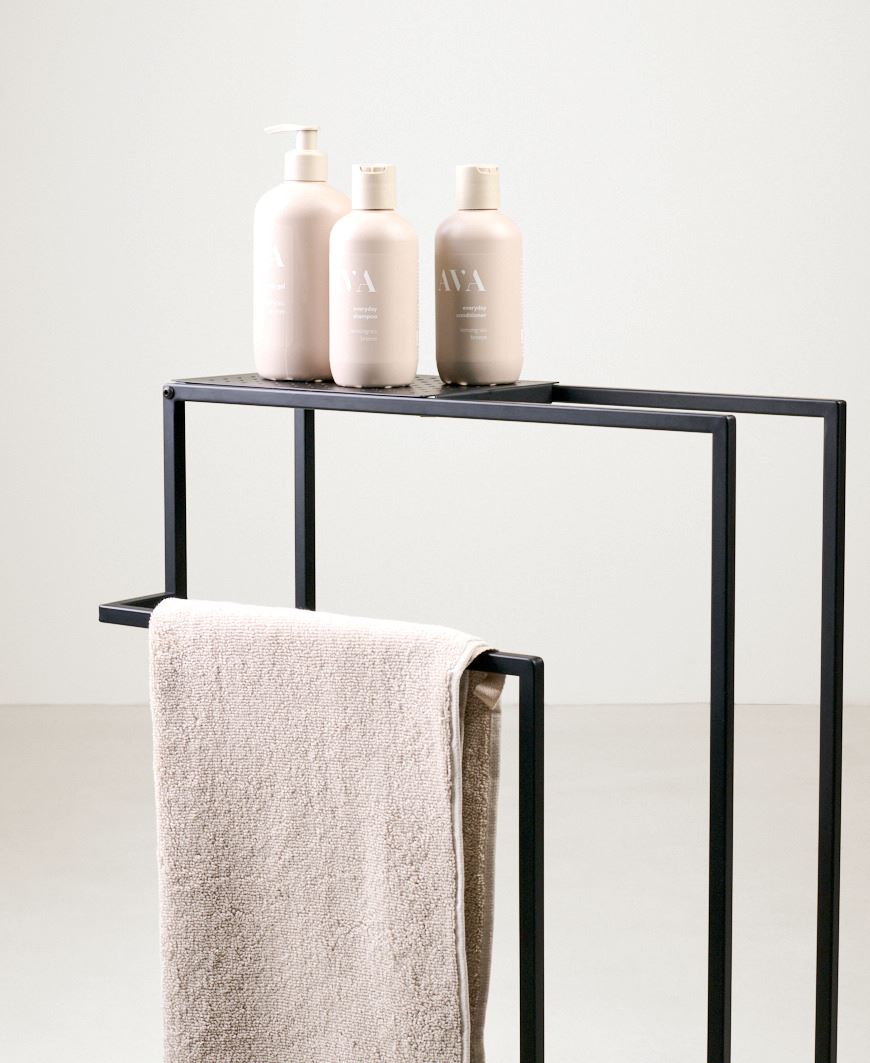 Håndkleholder svart - 45x75x23 cm svart - 1