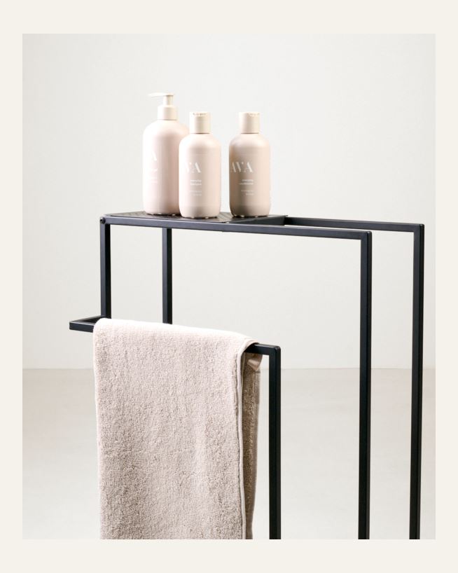 Håndkleholder svart - 45x75x23 cm svart - 1