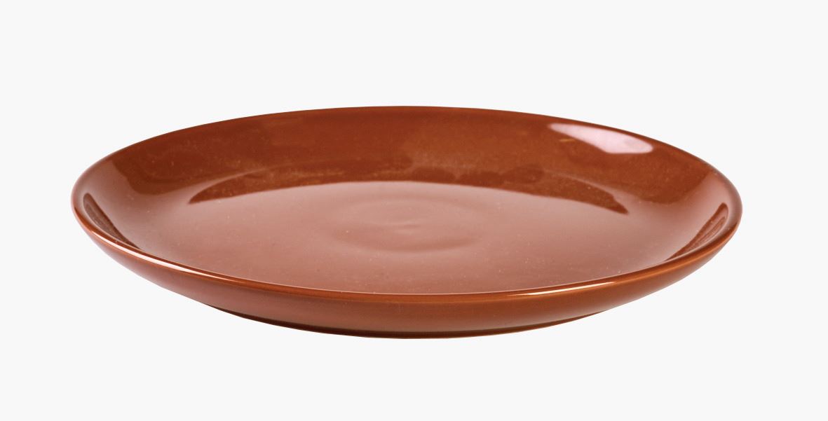 Frokosttallerken brun - 2