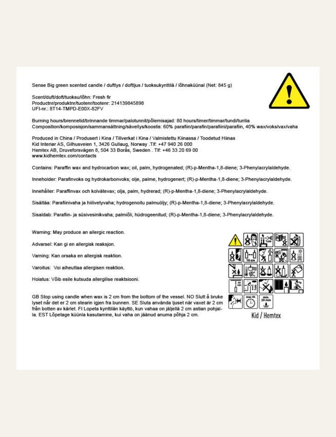 Duftlys mørk grønn - 2