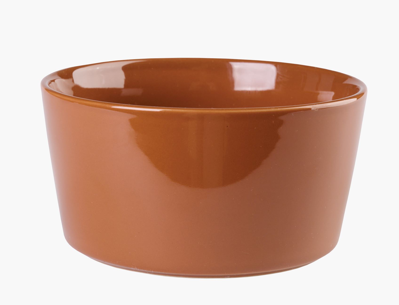 Skål brun - ø14 h7,5 cm brun - 1