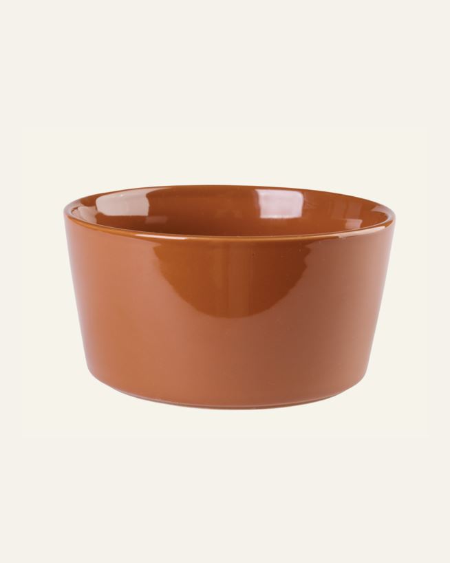 Skål brun - ø14 h7,5 cm brun - 1
