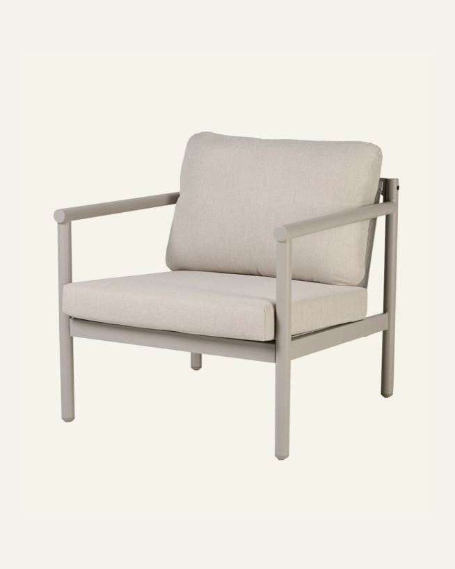 Loungestol taupe - 71x77x66,5 cm taupe - 1