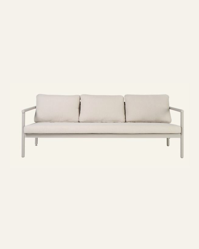 3 seter sofa taupe - 197x77x66,5 cm taupe - 1