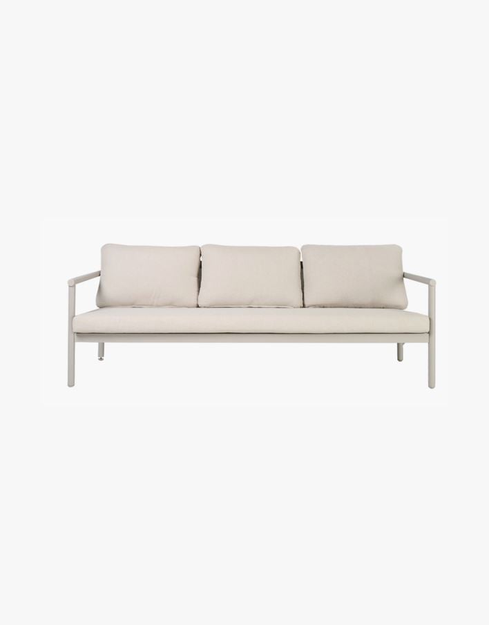 Loungesofa taupe - 197x77x66,5 cm taupe - 1