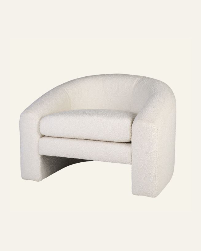 Loungestol hvit - 96x79x68 cm hvit - 1